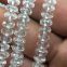 China Natural Stone Crystal AB Round Bend Shape Beads, White Crystal AB For Jewelry