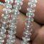 China Natural Stone Crystal AB Round Bend Shape Beads, White Crystal AB For Jewelry