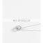 New Style S925 Sterling Silver Butterfly Necklace 18k Rose Gold Clavicle Necklace White Fritillaria Pendant