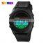 SKMEI 1592 fashion sport multi-function waterproof silicone pu men solar powered watch