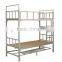 (DL-B1) 1.5mm Pipe Thickness Folding Durable Colloge School Furniture Dormitory Student Double Deck Bed/ Metal Bunk Beds