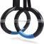 Fitness ABS Gym Ring Plastic Non-Slip Gymnastic Rings with Adjustable Buckle Straps for Home Gym Full Body Workout