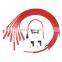 Universal Red Straight Boots 8mm Spark Plug Wire Set