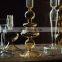 Nordic Long Stem Glass Cylinder Candle Holder Glass Candle Vessel Candlestick For Home Decor