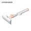 Womens Straight Blades Safety Razor Gold Stainless Steel Double Edge Shaving Razor