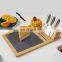 Granite Plate Charcuterie  Cheese Board Kitchen Ware  Board Set With Cutlery Bamboo Cheese Cutting Chopping Blocks