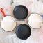 Red Non Stick Cast Iron Fry Pan Enamel 30cm Steak Frying Pan