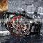 MINI FOCUS MF0218G Mens Watch Casual Sports Stainless Steel Band Fashion Quartz Watch for Men