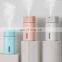 Hot Sale  Mini Portable USB Rechargeable Ultrasonic Humidifiers with Color Light for Car/Household/Office