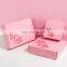 China Supplier Clothing Shoes Delivery Corrugated Paper Cardboard Gift Pink Lash Mailer Boxes Makeup Tools Shipping Box