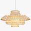 New Design Bamboo Lampshade Handwoven product Bamboo Pendant light, Ceiling light decor Wholesale
