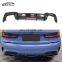 G20 Pre TD Style Carbon Fiber Rear Diffuser Rear Bumper Lip For BMW G20 Pre 2020-2022