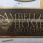 Zinc Alloy Gold Plated Color Word Projected Name Plate Trademark Label Sticker Sheet for Furniture