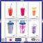 Hot sell customized double wall cheap price reusable plastic tumbler