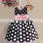 2016 latest fashion Polka Dots kids party wear dresses