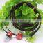 Nylon Wire Braided Cable Earphones Headphone Headset Earpod With MIC For iPhone 6 Plus