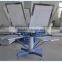 Manual Six Color T-shirt carousel screen printing machine