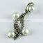 Designer Pearl And Black CZ Sterling Silver Pendant, Indian Wholesaler Silver Jewelry, 925 Sterling Silver Jewelry