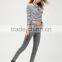High quality ladies fashionable and good shape slim jean printed jeggings super elastic