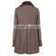 Ruffled lady tops coats designs dress/female apparel manufacturers