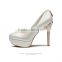 bridal jeweled champagne pearls wedding shoes
