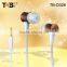 new products el wire earphone long wire, flat wire earphone