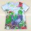 Wholesale kids clothes O-neck Fashion print Girls T-shirt girls party dresses