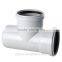 Chian supplier pvc rubber ring tee for water drainage with socket