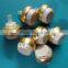 hearing aid receiver 2 pin metallic golden colour