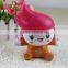 cute girls doll lastic pvc coin bank for kids