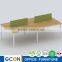 Modular call center cubicles workstation 8 person partition workstation