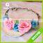 New Natural Touch Artificial Flowers Handmade foam head wreath for wedding bridal headdress and girls summer holiday