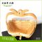 Apple Shaped Bamboo Folding Basket- Collapsible Fruit Stores Flat