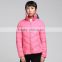 Customized Outdoor short women's down jacket With Stand collar