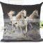 Woven Linen Horses Style Cushion Cover Sofa Car Office Home Decorative Pillows Case Horse Pattern Printing