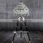 Factory luxury design crystal beads wood tripod floor lamp in 2015 FL366