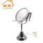 Double sided magnifying lighted makeup mirror with LED