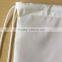 White 210D polyester cheap string bags drawstring bags with PU and eyelets                        
                                                Quality Choice