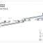 Wall mounted bathroom dual tier glass shelf 2254