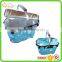 Folding supermarket basket portable shopping metal basket folding lagre capacity shopping basket