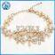 Bracelets Five Leaves And Flowers Full Diamond Bracelet Alloy Bracelet