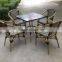 outdoor furniture patio alum frame rattan dining chair