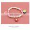 Candy hang decoration customized bracelets girls pearl brace princess lace pulsera