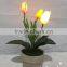 wedding table centerpieces restaurant decoration artificial tulip lighting bonsai flowers with factory price