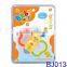 EN71 100% safe funny plastic animal baby rattle toy giraffe
