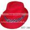 Factory directly wholesale red fedora hat small floral band hat