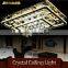 Top Quality K9 Crystal Ceiling Light 128W Amber Luxury Crystal Lamp