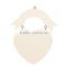 Wholesale decorative wood crafts cheap hanging white wooden bathroom board