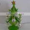 Green Glass Christmas tree decoration with factory ODM/OEM