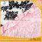 Damask Print With Light Pink Ruffled Baby Blanket